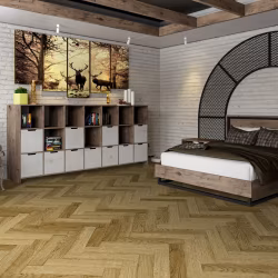 Кварцвиниловый SPC ламинат Damy Floor London Шеффилд 190902EL-07 венгерская елка 615×123×4