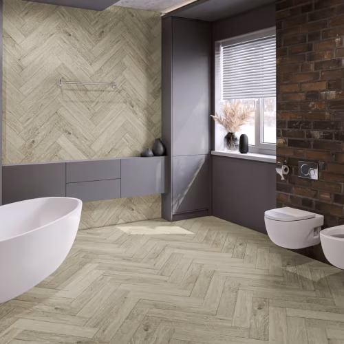 Кварцвиниловый SPC ламинат Damy Floor London Бристоль 191023EL-02 венгерская елка 615×123×4