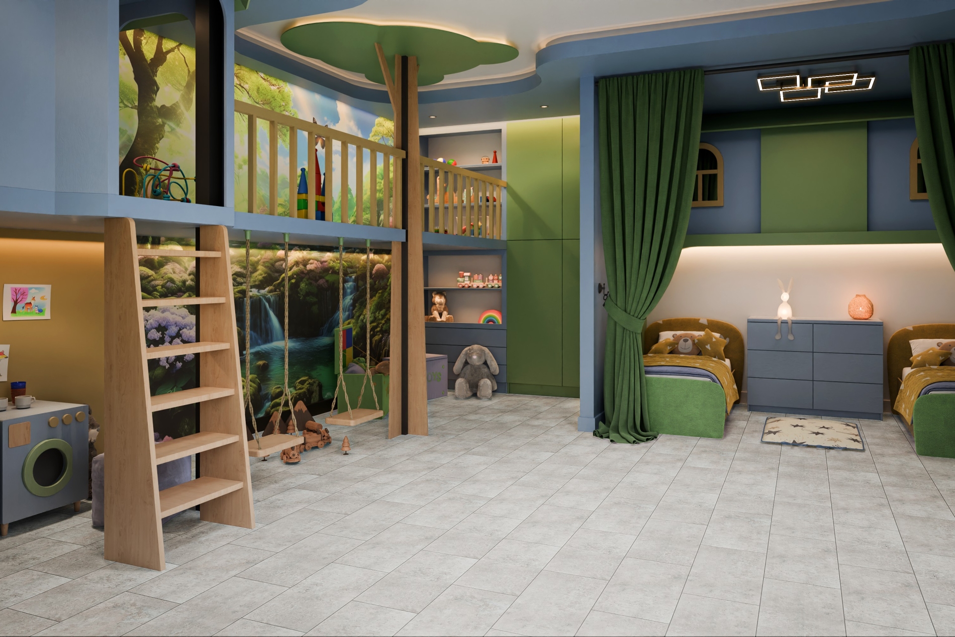 Кварцвиниловый SPC ламинат Damy Floor Ascent Strong Фудзияма Fujiyama JYM533-03-ST 610×305×5 фото в интерьере