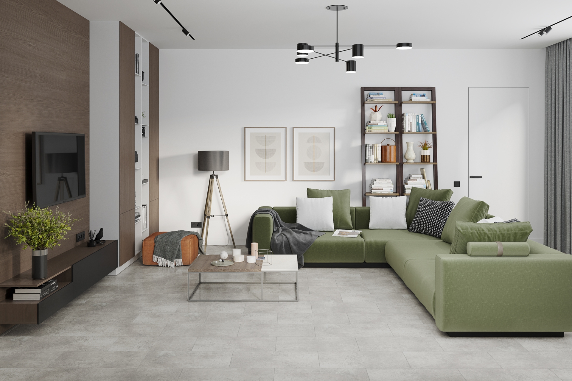 Кварцвиниловый SPC ламинат Damy Floor Ascent Strong Фудзияма Fujiyama JYM533-03-ST 610×305×5 фото в интерьере