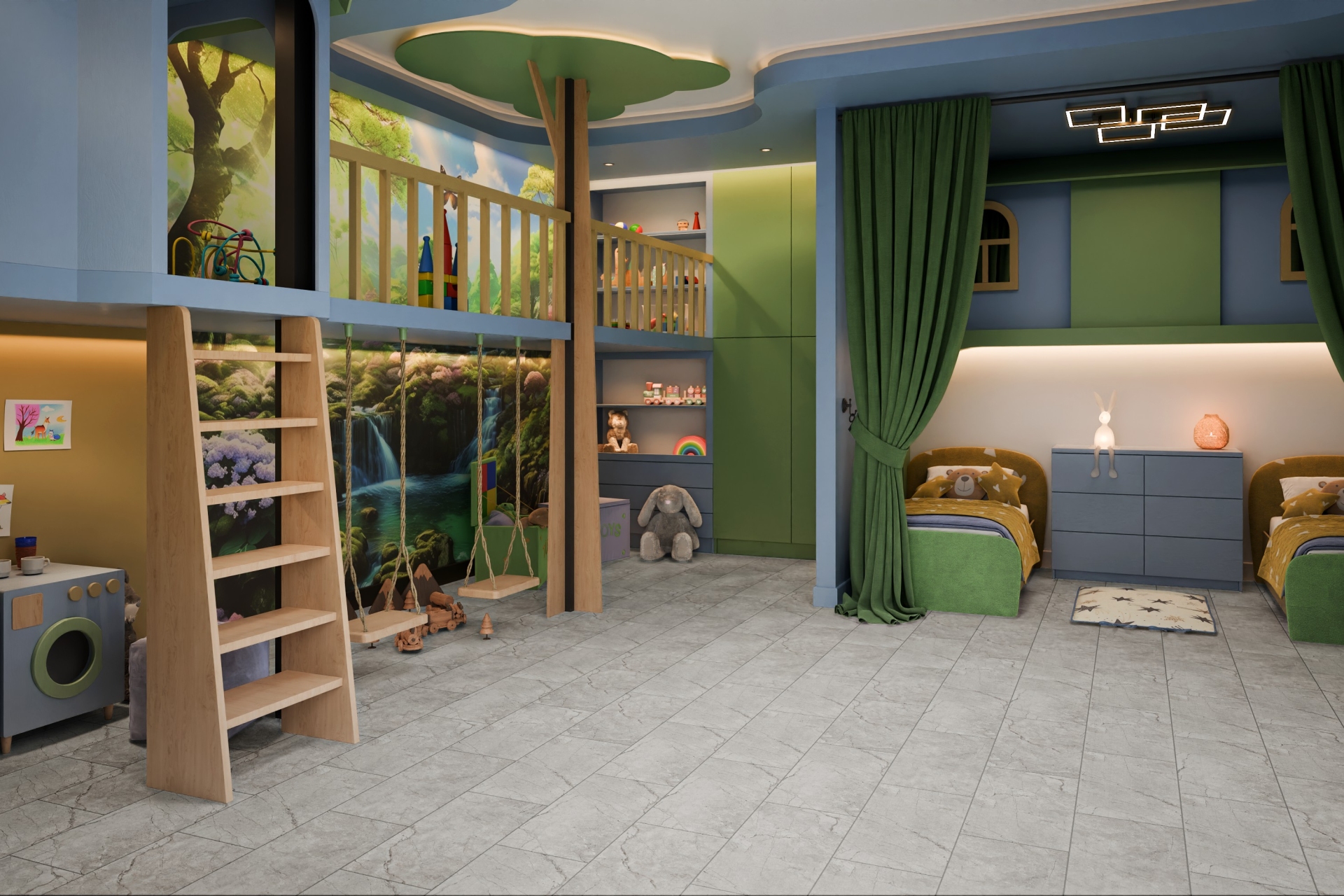 Кварцвиниловый SPC ламинат Damy Floor Ascent Пик Лайла Laila Peak 6210-1 610×305×4 фото в интерьере