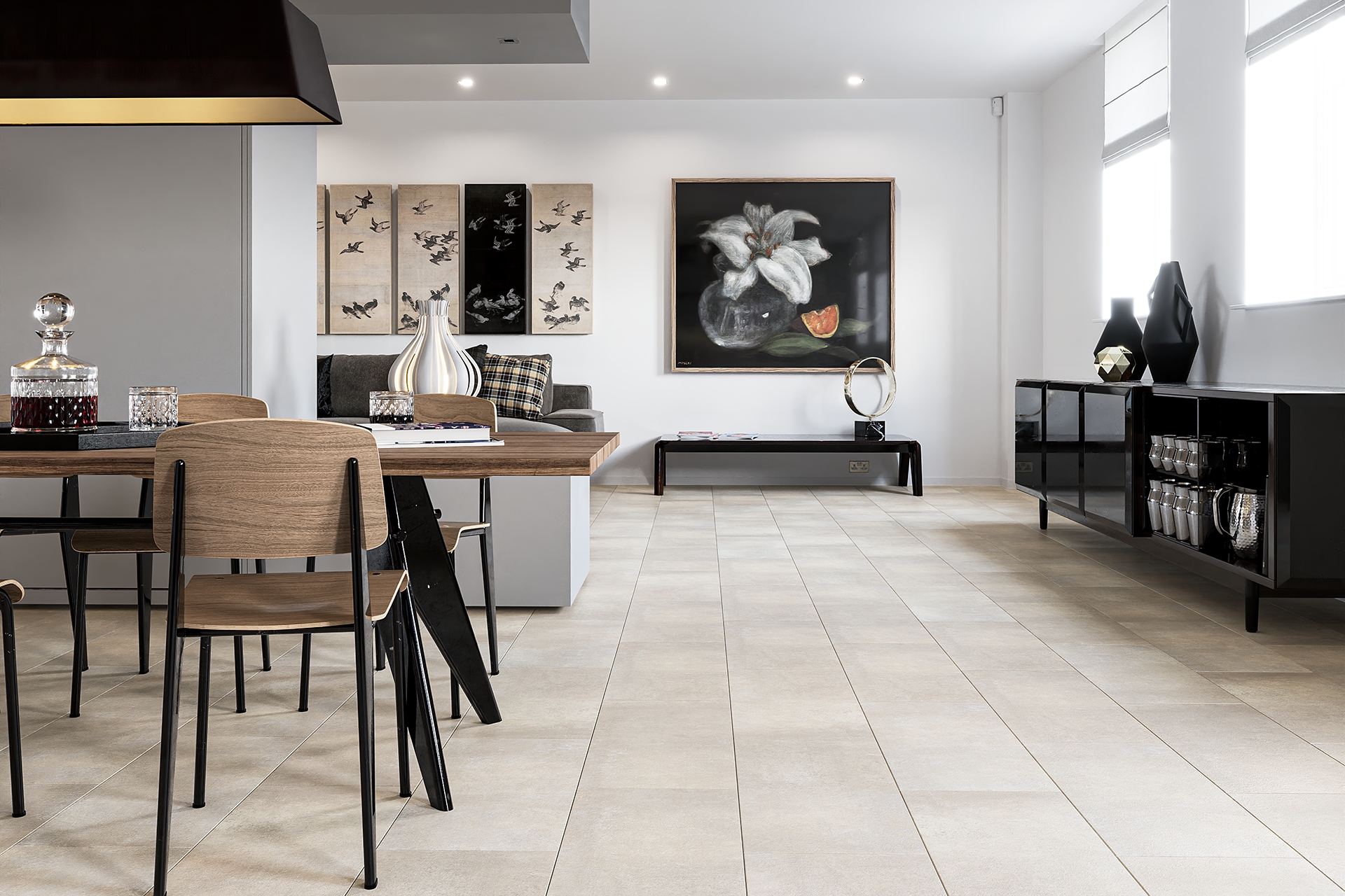 Кварцвиниловый SPC ламинат Damy Floor Ascent Strong Монблан Mont Blanc CDM244-06-ST 610×305×5 фото в интерьере