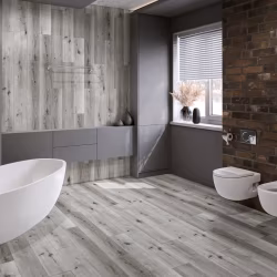 Кварцвиниловый SPC ламинат Damy Floor Family Дуб Классический Серый T7020-2 1220×180×4