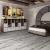 Кварцвиниловый SPC ламинат Damy Floor Family Дуб Классический Серый T7020-2 1220×180×4 фото в интерьере