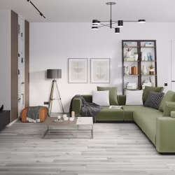 Кварцвиниловый SPC ламинат Damy Floor Family Дуб Классический Серый T7020-2 1220×180×4