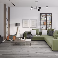 Кварцвиниловый SPC ламинат Damy Floor Family Дуб Состаренный Серый T7020-5D 1220×180×4