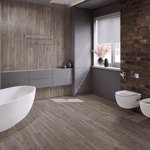 Кварцвиниловая плитка Damy Floor клеевая Family LVT Дуб Горный TCM298-26-LVT 1227×187×2,5