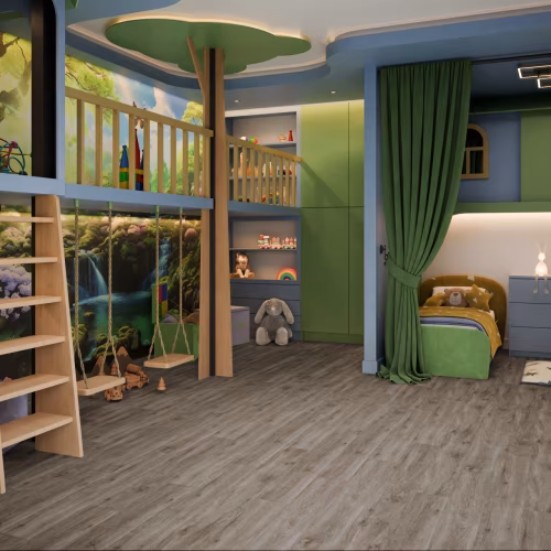Кварцвиниловая плитка Damy Floor клеевая Family LVT Дуб Горный TCM298-26-LVT 1227×187×2,5