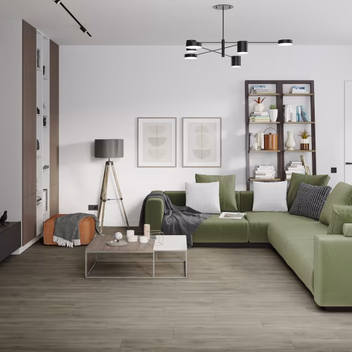 Кварцвиниловая плитка Damy Floor клеевая Family LVT Дуб Горный TCM298-26-LVT 1227×187×2,5