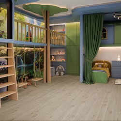 Кварцвиниловый SPC ламинат Damy Floor Family Дуб Светлый TCM285-15 1220×180×4