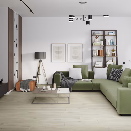 Кварцвиниловый SPC ламинат Damy Floor Family Дуб Светлый TCM285-15 1220×180×4