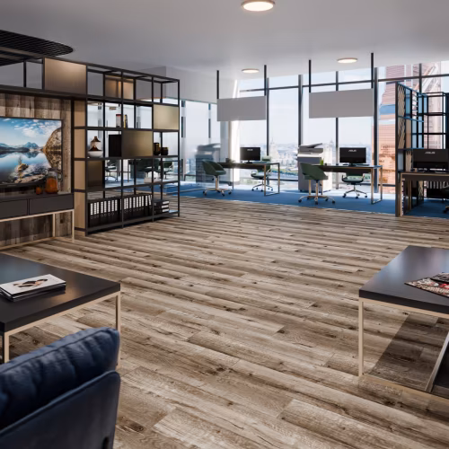 Кварцвиниловая плитка Damy Floor клеевая Family LVT Дуб Изысканный JC8271-7-LVT 1227×187×2,5