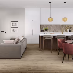 Кварцвиниловый SPC ламинат Damy Floor Family Дуб Имбирный 248-8 1220×180×4
