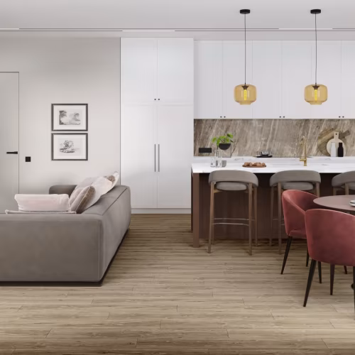 Кварцвиниловый SPC ламинат Damy Floor Family Дуб Имбирный 248-8 1220×180×4