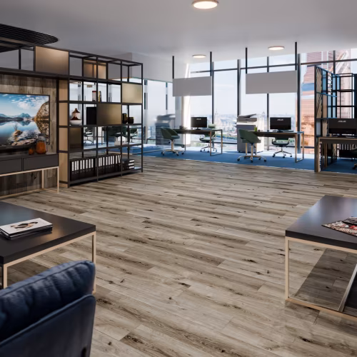 Кварцвиниловый SPC ламинат Damy Floor Family Дуб Лофт 1508-1 1220×180×4