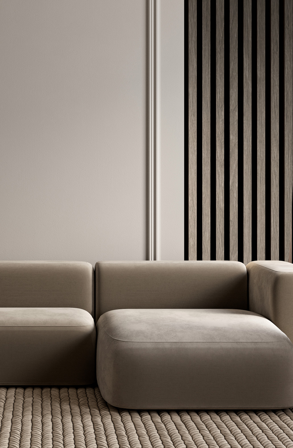 Рейка декоративная Hiwood LB40 BR490 2700×40×20 фото в интерьере