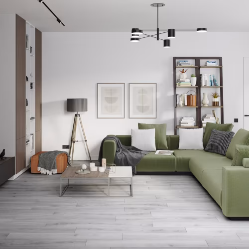 Кварцвиниловый SPC ламинат Damy Floor Family Дуб Альпийский 1536-2 1220×180×4