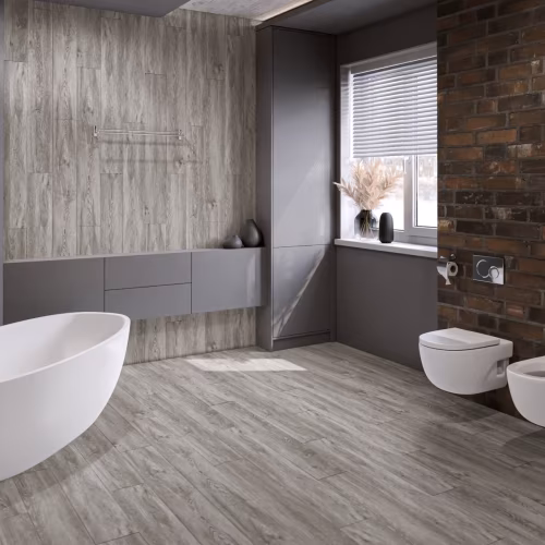 Кварцвиниловая плитка Damy Floor клеевая Family LVT Дуб Английский SL3683-6-LVT 1227×187×2,5