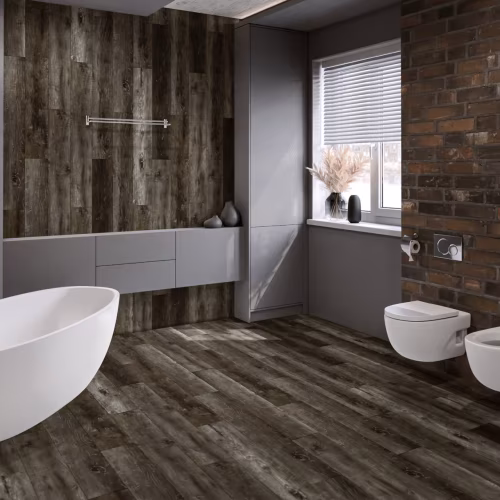 Кварцвиниловый SPC ламинат Damy Floor Family Дуб Рустикальный Черный TCM369-7 1220×180×4