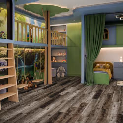 Кварцвиниловый SPC ламинат Damy Floor Family Дуб Рустикальный Черный TCM369-7 1220×180×4