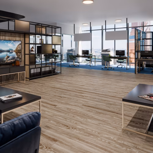 Кварцвиниловая плитка Damy Floor клеевая Family LVT Дуб Селект 001-2-LVT 1227×187×2,5