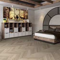 Кварцвиниловый SPC ламинат Damy Floor Chevron Версаль DF01-Ch французская елка 600×127×5