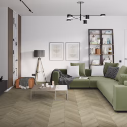 Кварцвиниловый SPC ламинат Damy Floor Chevron Версаль DF01-Ch французская елка 600×127×5