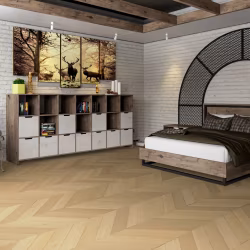 Кварцвиниловый SPC ламинат Damy Floor Chevron Тюильри DF03-Ch французская елка 600×127×5