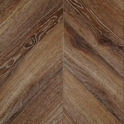 Кварцвиниловый SPC ламинат Damy Floor Chevron Лувр DF04-Ch французская елка 600×127×5