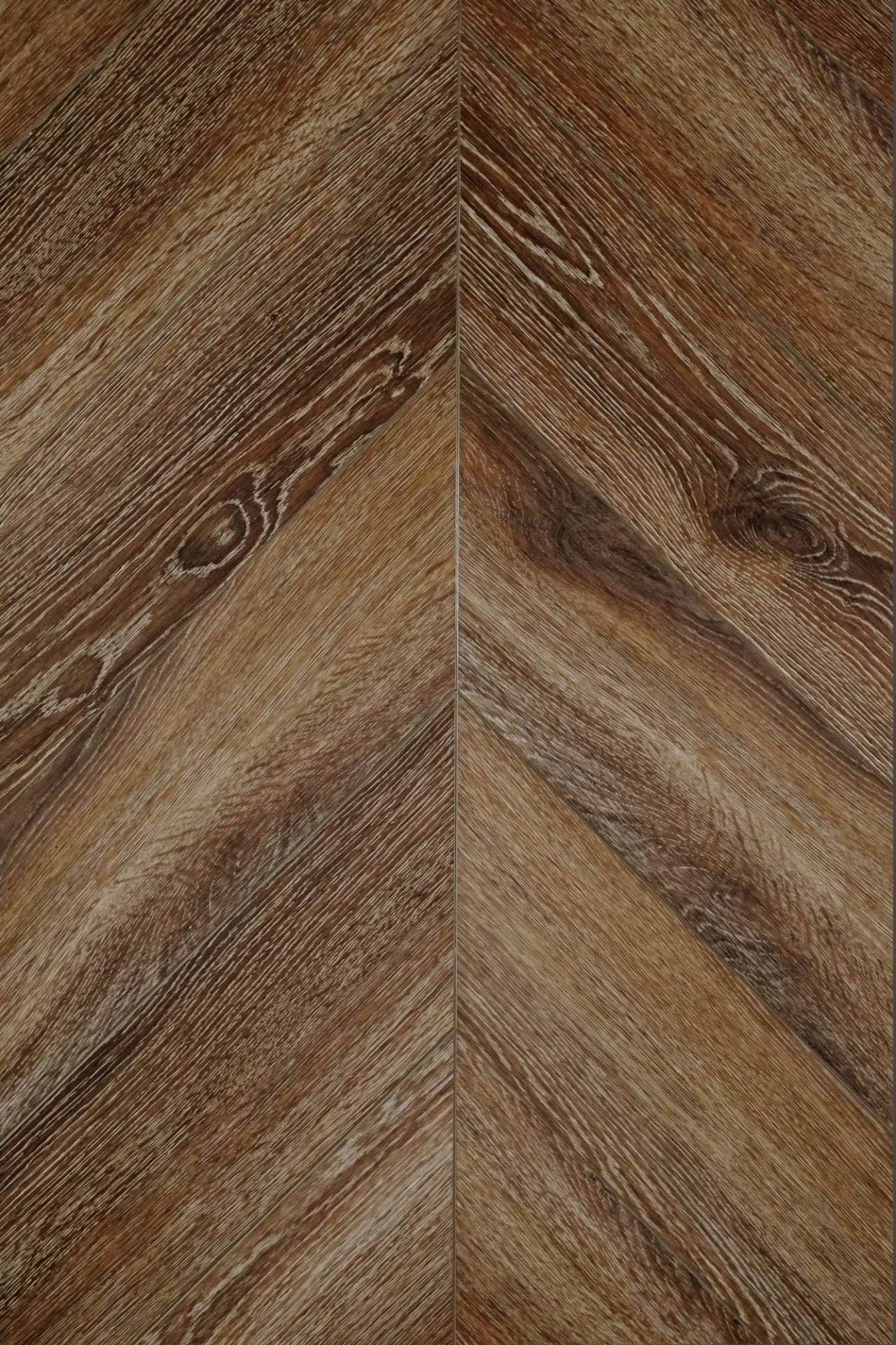 Кварцвиниловый SPC ламинат Damy Floor Chevron Лувр Louvre DF04-Ch французская елка 600×127×5