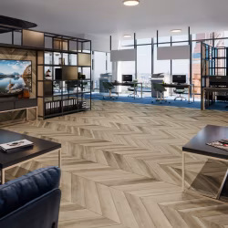 Кварцвиниловый SPC ламинат Damy Floor Chevron Амбуаз DF06-Ch французская елка 600×127×5