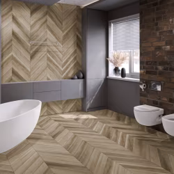 Кварцвиниловый SPC ламинат Damy Floor Chevron Амбуаз DF06-Ch французская елка 600×127×5