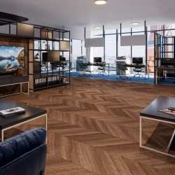 Кварцвиниловый SPC ламинат Damy Floor Chevron Шайо DF07-Ch французская елка 600×127×5