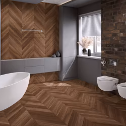 Кварцвиниловый SPC ламинат Damy Floor Chevron Шайо DF07-Ch французская елка 600×127×5