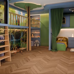 Кварцвиниловый SPC ламинат Damy Floor Chevron Монсоро DF09-Ch французская елка 600×127×5