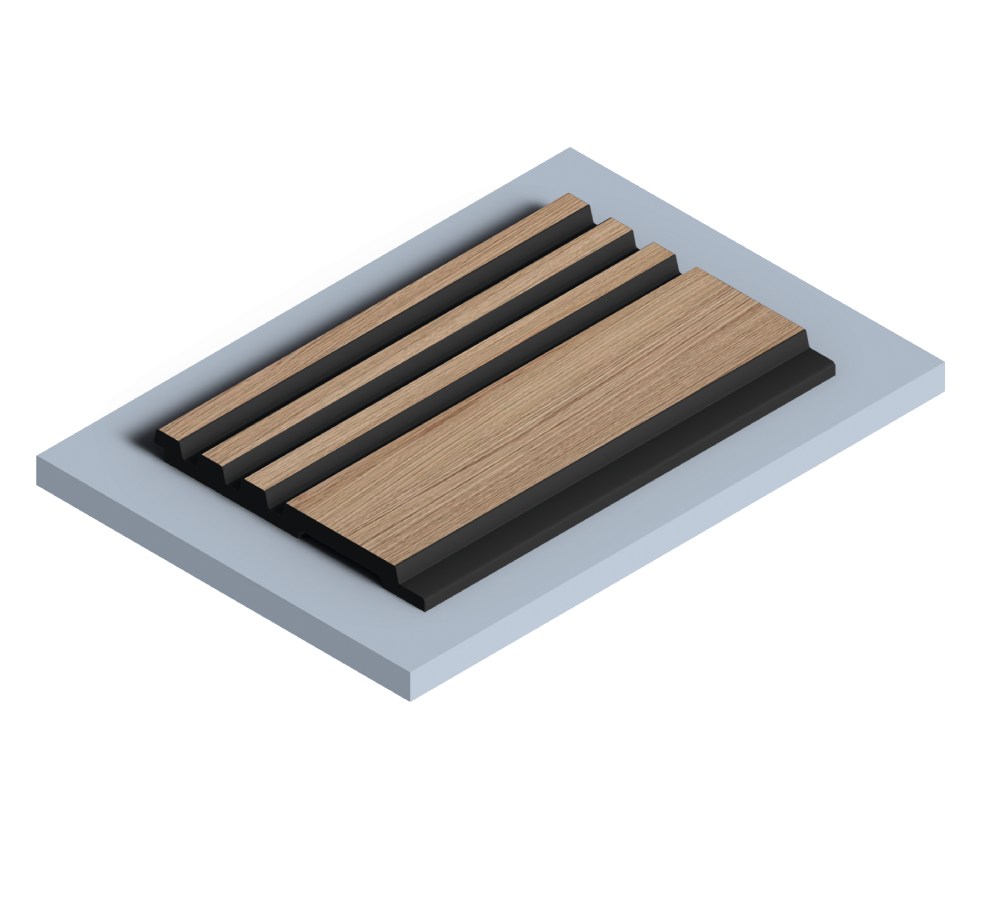 Стеновая панель из полистирола Hiwood LV128 BR417K 2700×120×12