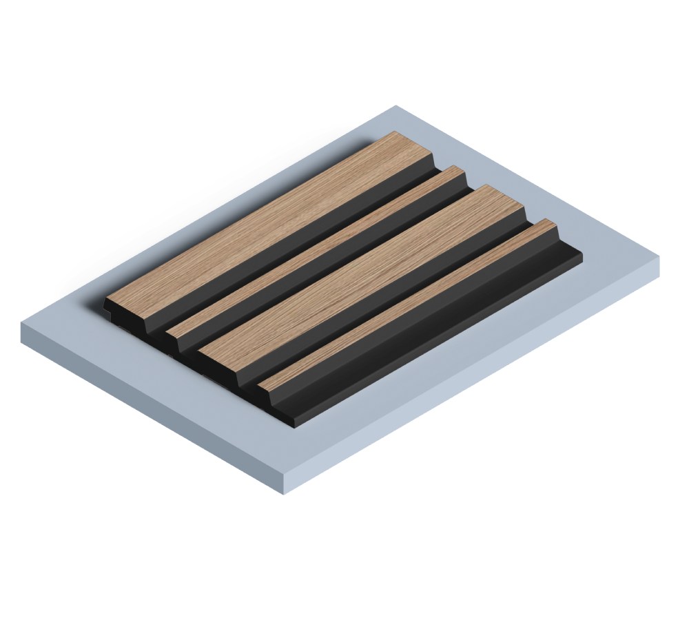 Стеновая панель из полистирола Hiwood LV122 BR417K 2700×120×12