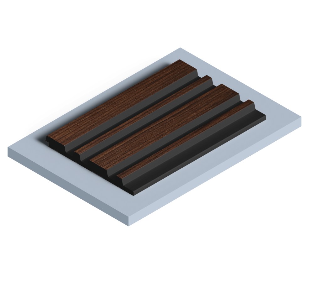 Стеновая панель из полистирола Hiwood LV122 BR396K 2700×120×12