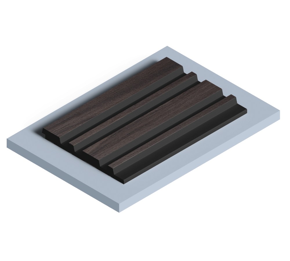 Стеновая панель из полистирола Hiwood LV122 BR395K 2700×120×12