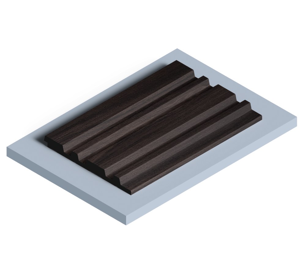 Стеновая панель из полистирола Hiwood LV122 BR395 2700×120×12