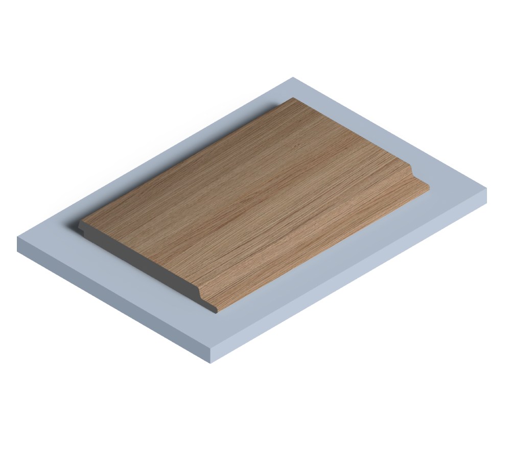 Стеновая панель из полистирола Hiwood LV127 BR417 2700×120×12