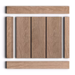 Стеновая панель из полистирола Hiwood LV127L BR416 2700×120×12