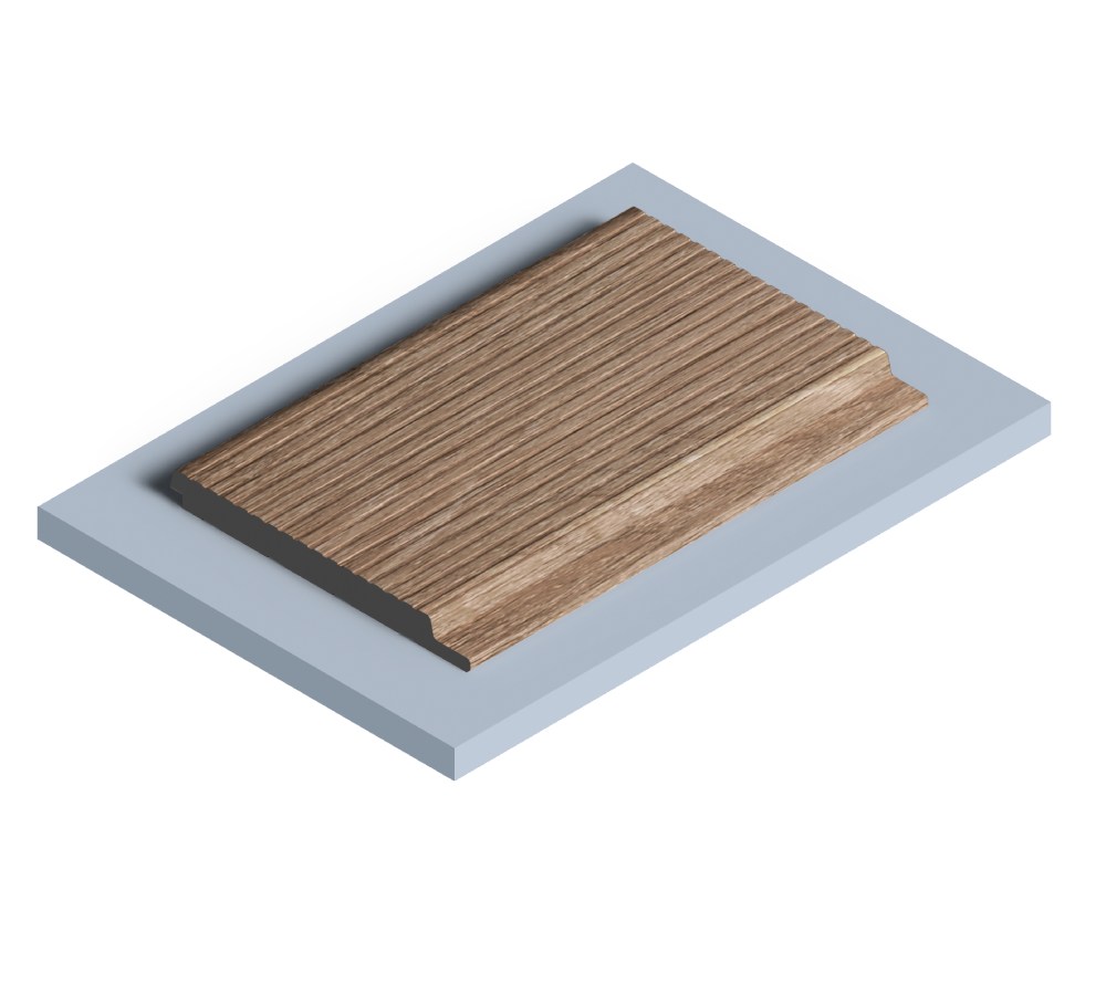 Стеновая панель из полистирола Hiwood LV127L BR416 2700×120×12