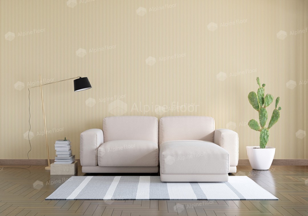 Плинтус Alpine Floor Rico Concept 80 Дуб каньон кремовый RC80105 2200×80×20 фото в интерьере