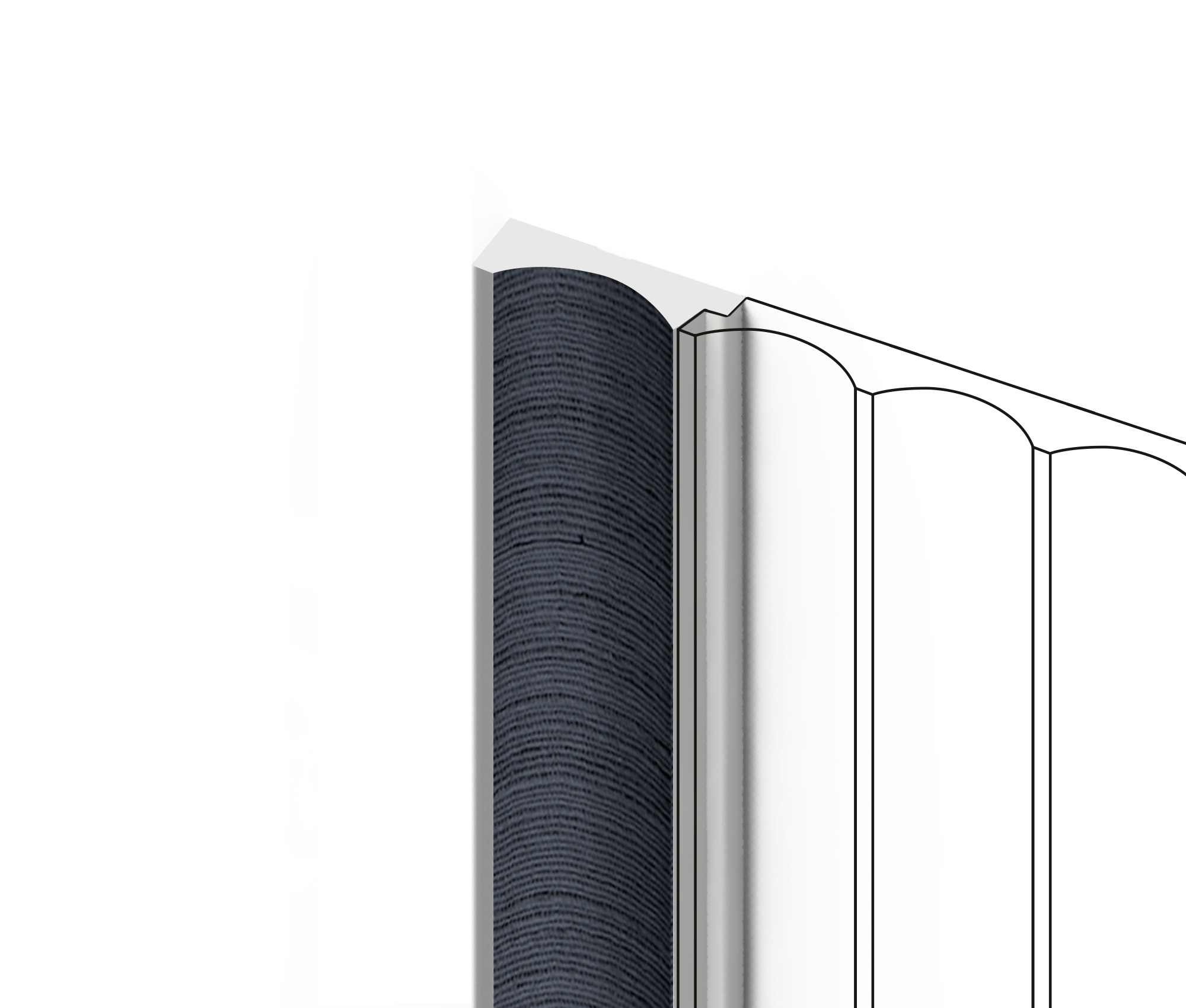 Финишный молдинг Hiwood LF139A BU20 2700×32×12