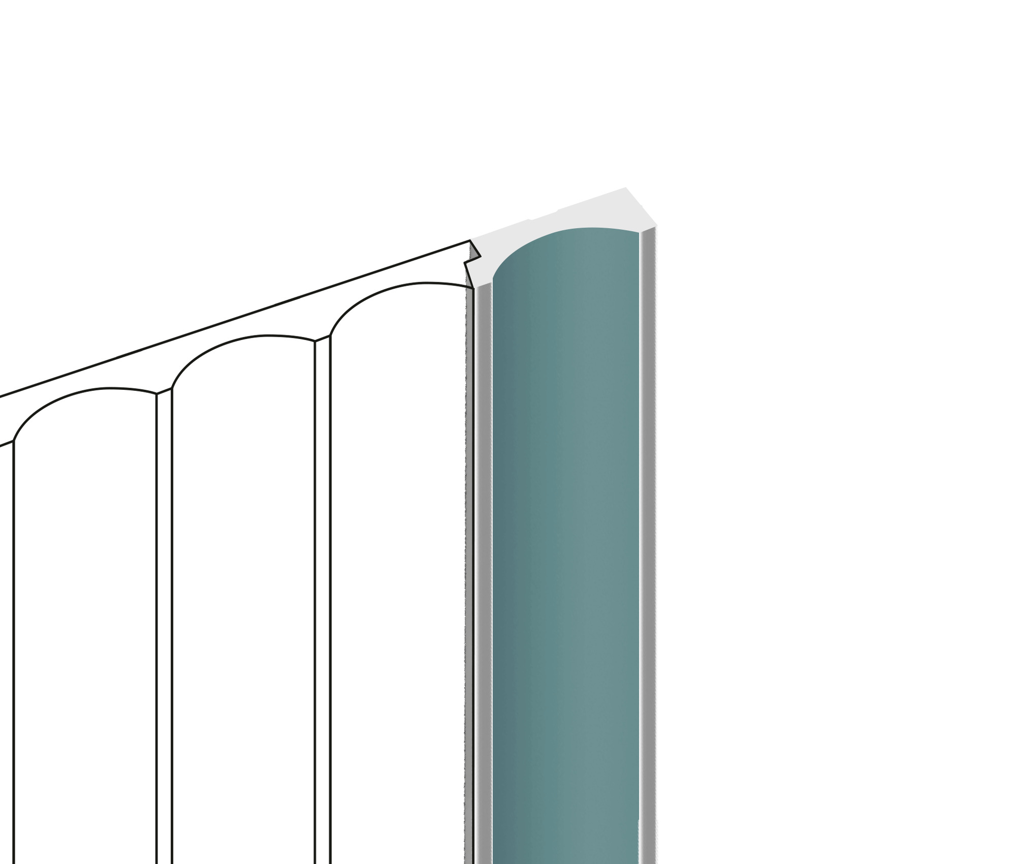 Финишный молдинг Hiwood LF139B BU27 2700×34×12