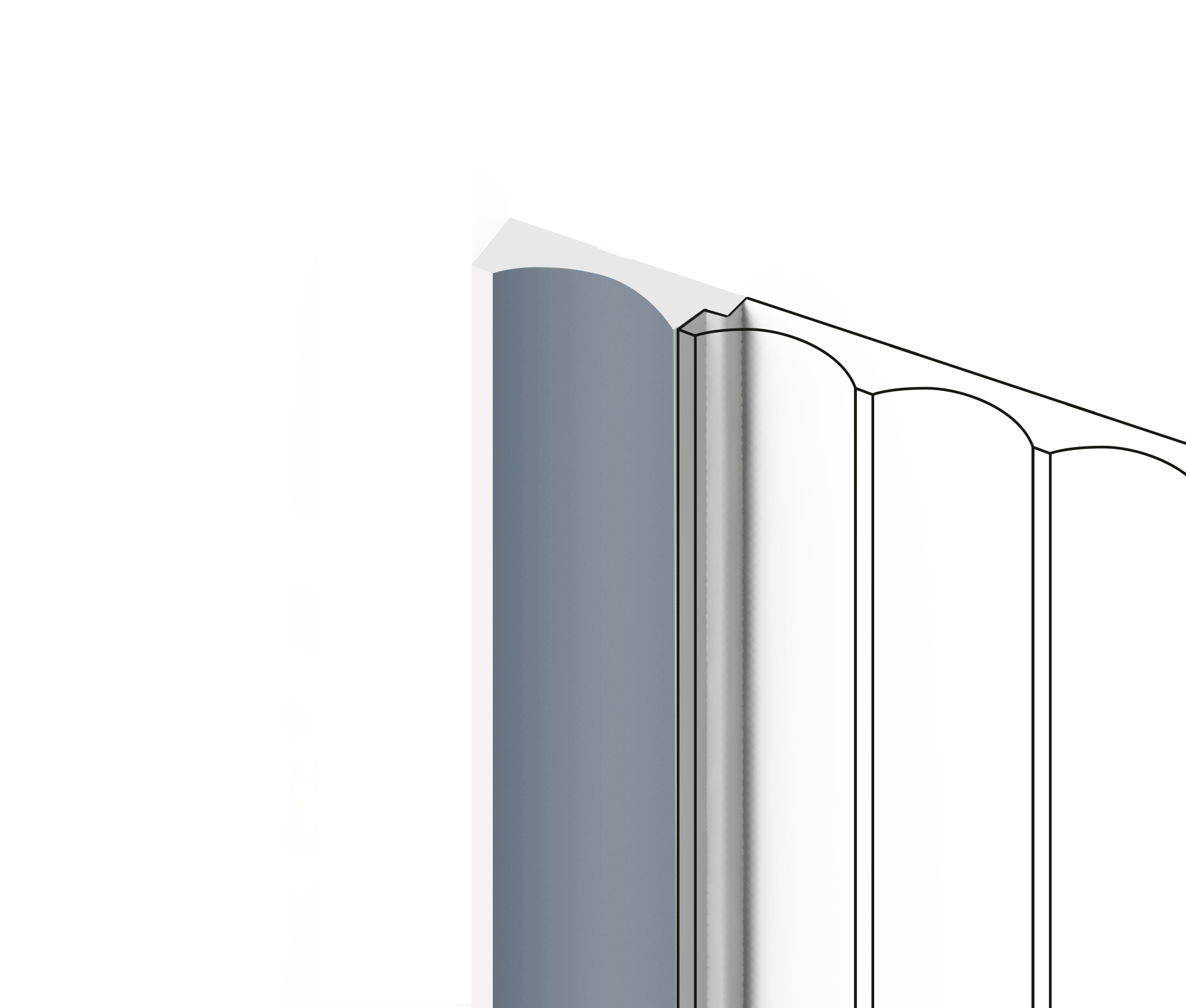 Финишный молдинг Hiwood LF139A BU29 2700×32×12