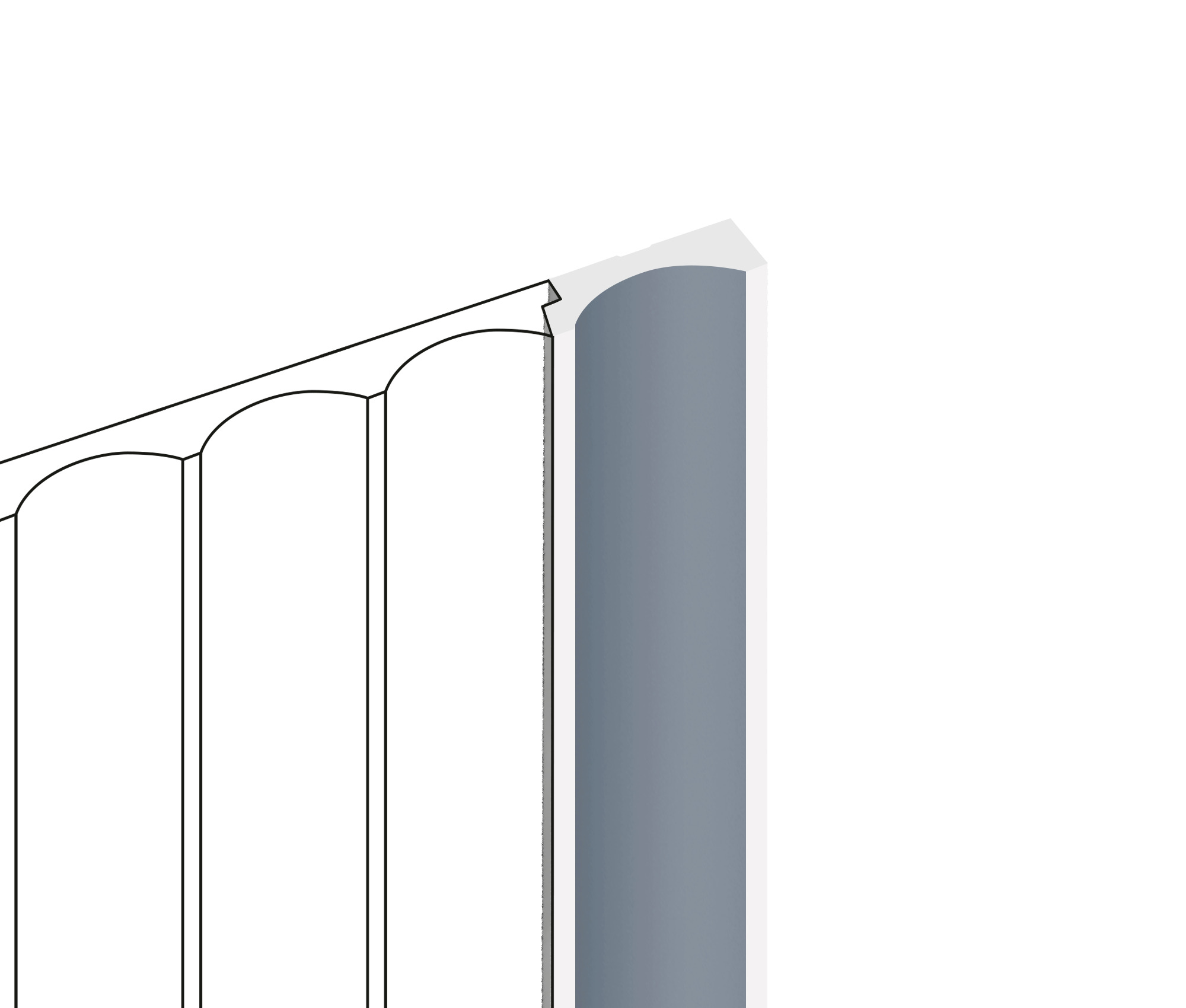 Финишный молдинг Hiwood LF139B BU29 2700×34×12