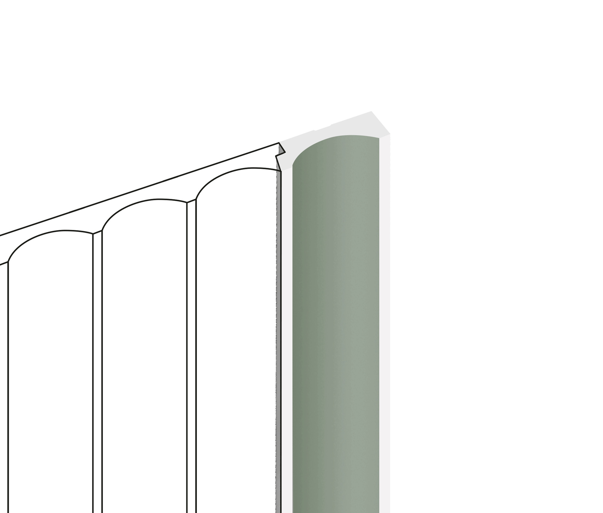 Финишный молдинг Hiwood LF139B GN69 2700×34×12