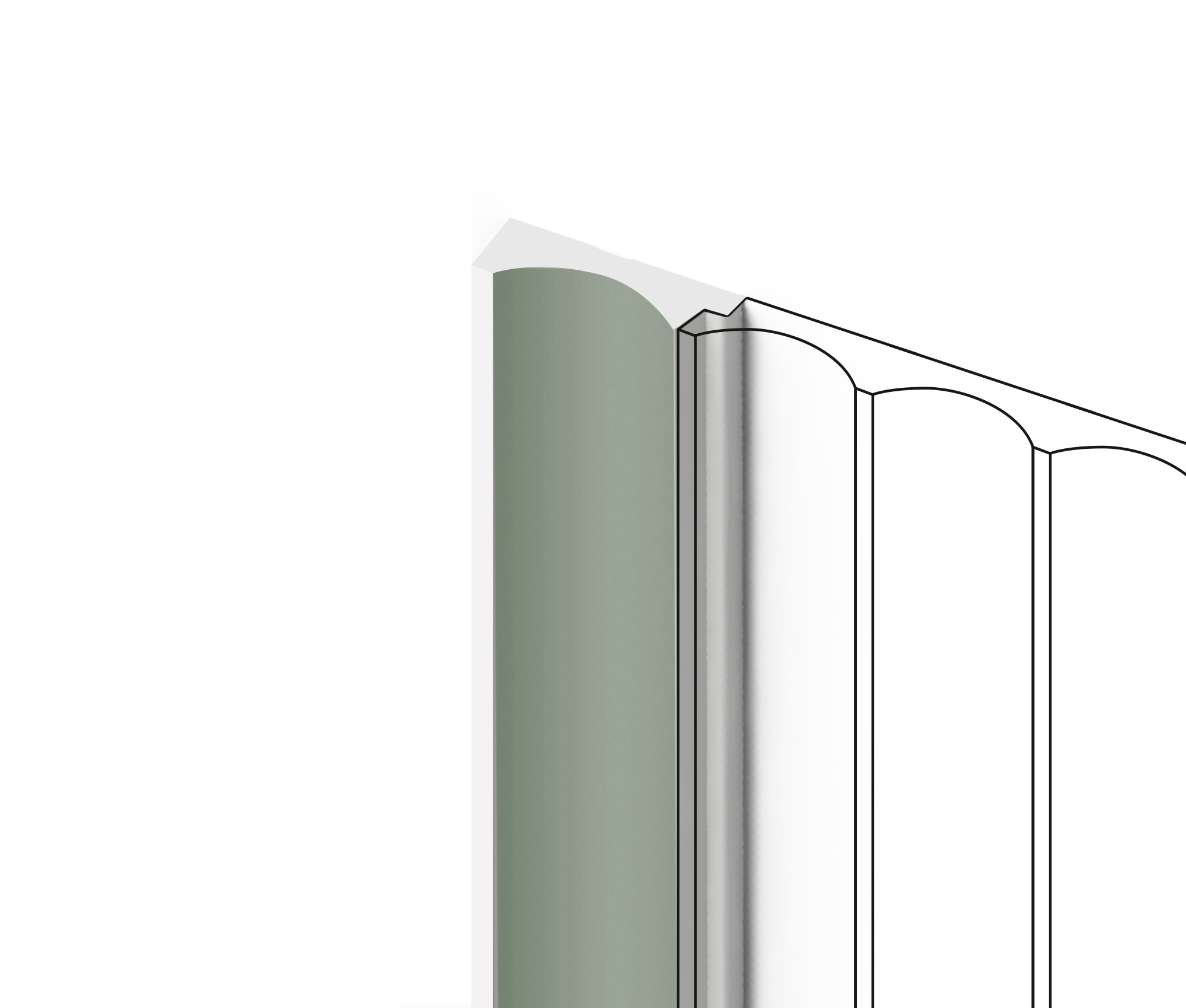 Финишный молдинг Hiwood LF139A GN69 2700×32×12